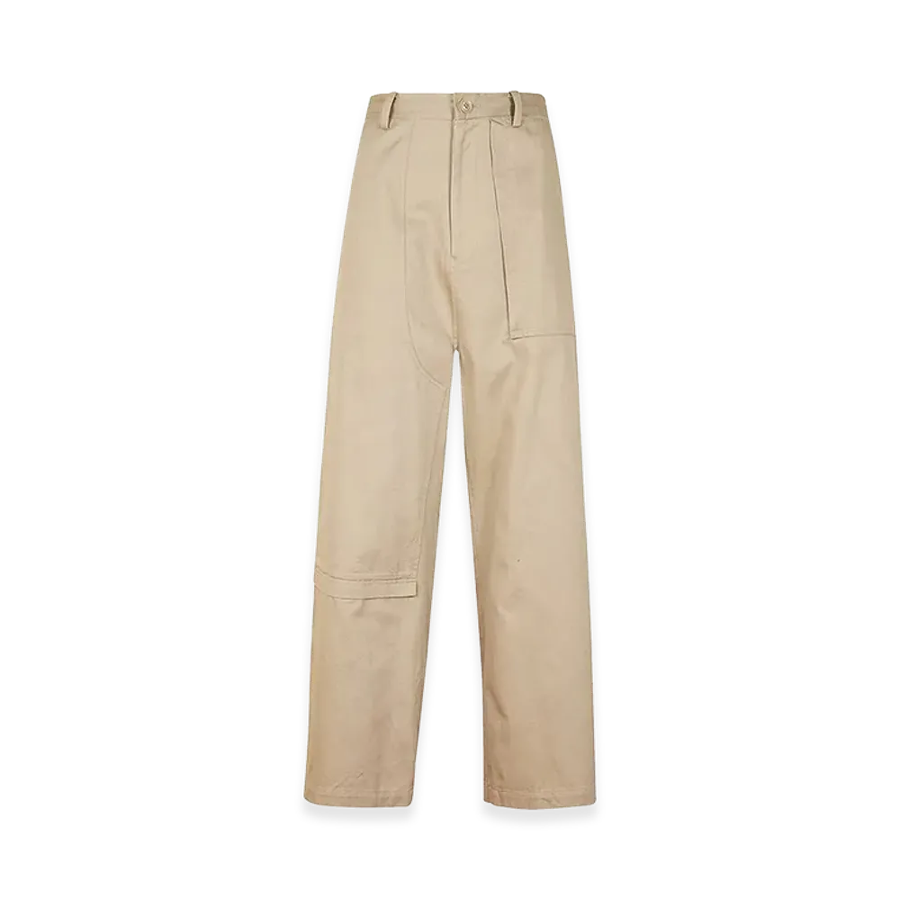 Yohji Yamamoto Women's Trousers With Asymmetric Cuts "Beige"