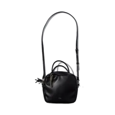 F/CE. Tech Leather Mini Square Shoulder "Black"