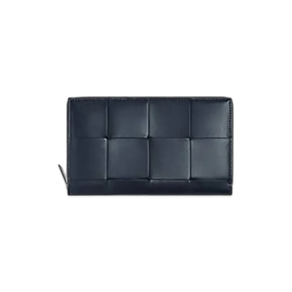 Bottega Veneta Cassette Zip Around Wallet "Space/Sapele"