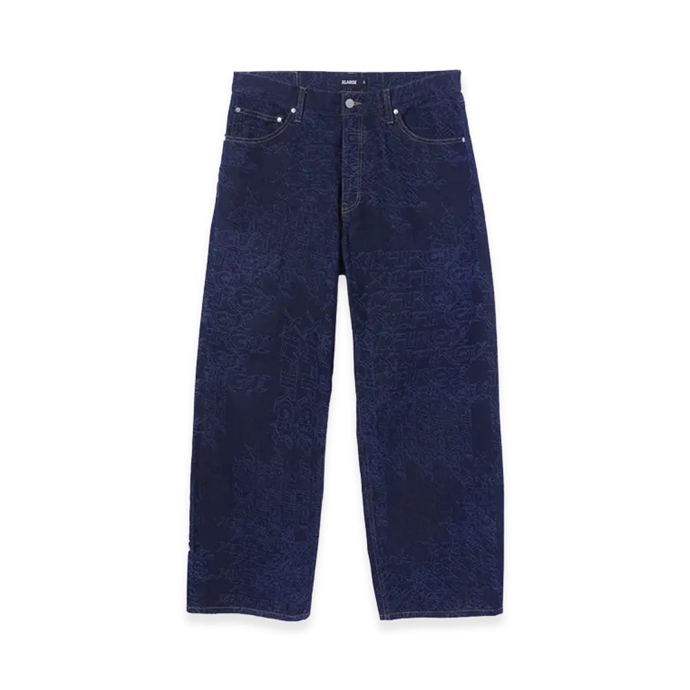 XLARGE Emb Denim Pants "Indigo"