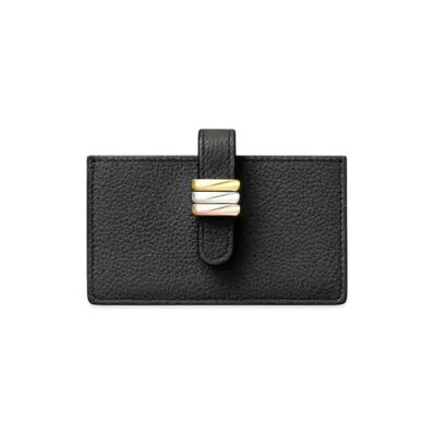 Cartier Accordion Card Holder, Trinity "Black/Gold/Pink Gold"