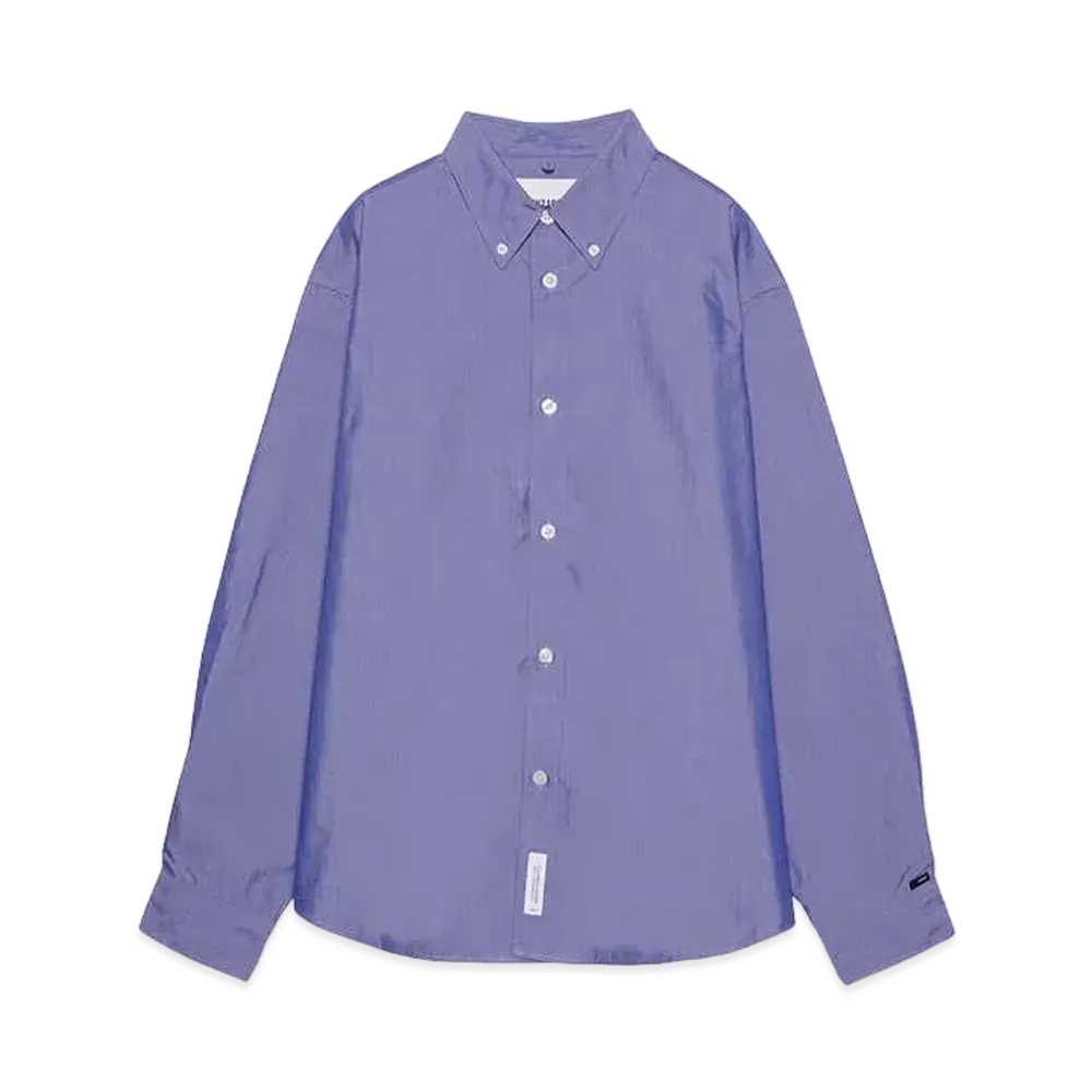 WTAPS BD 01 / LS / Ctpl. Broadcloth. Coolmax "Blue"
