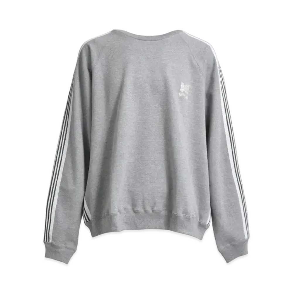 BREATH x NEEDLES Track Crew Neck Shirt Sweat "Gray/White"