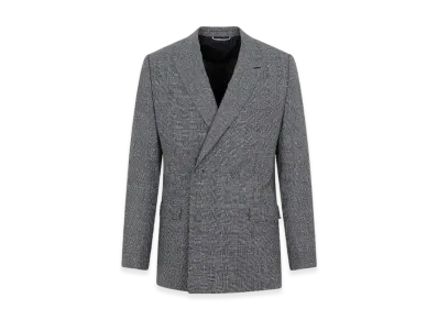 Dior Double Breasted Check Jacket "Gray"