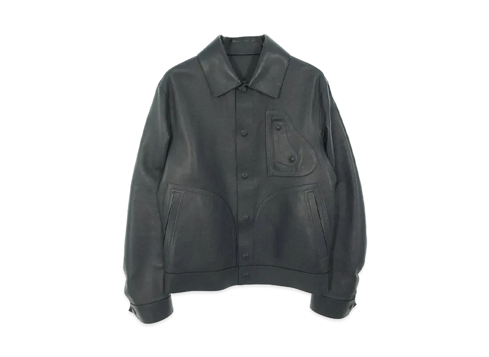 Dior Saddle Pocket Leather Jacket "Black"