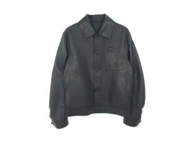 Dior Saddle Pocket Leather Jacket "Black"