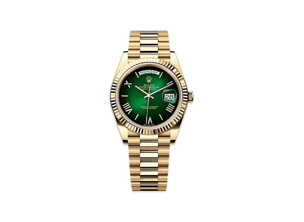 ROLEX Day-Date 40 Yellow Gold "Green"