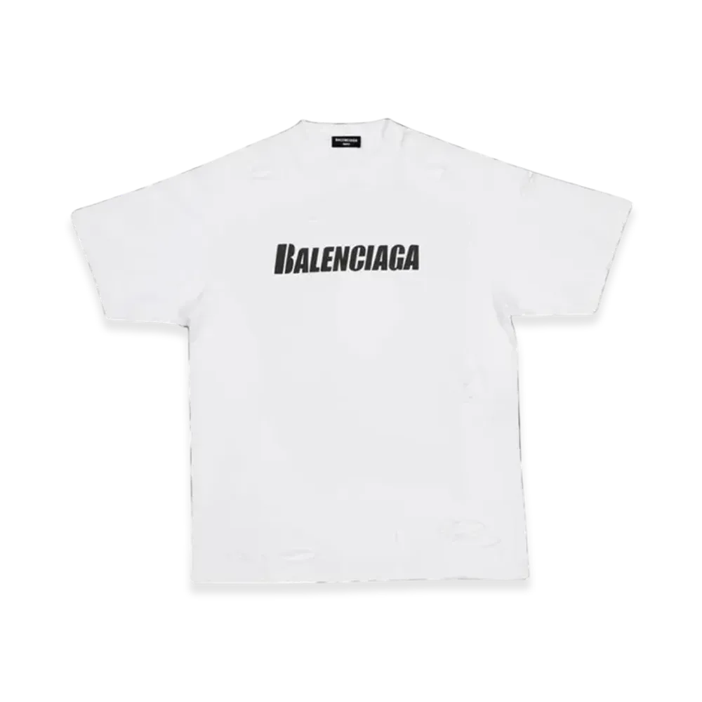 BALENCIAGA Caps Boxy Fit T-Shirt "White"