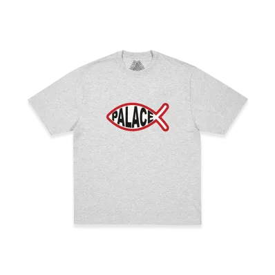 PALACE Plaice T-Shirt "Grey Marl"