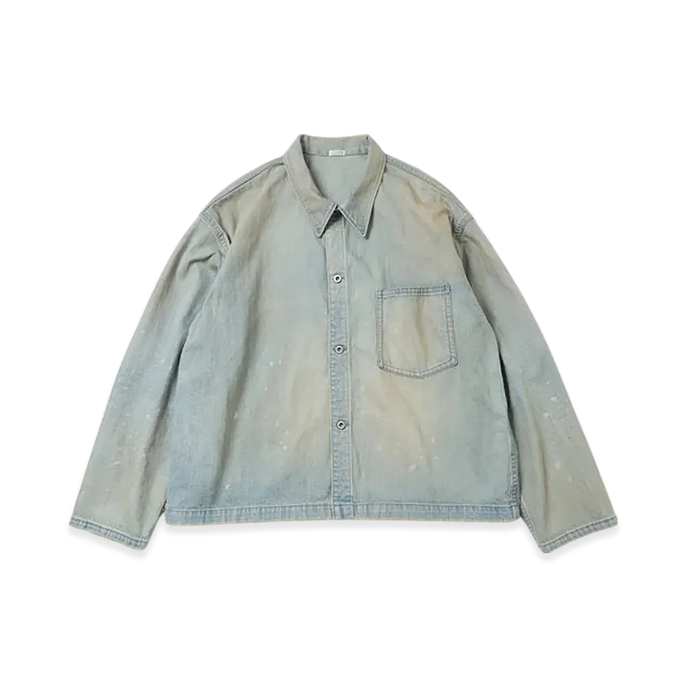 A.PRESSE Vintage US Navy Denim Jacket "Bleach"