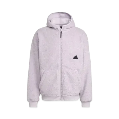 adidas Polar Fleece Full Zip Sweatshirt "Silver Dawn"