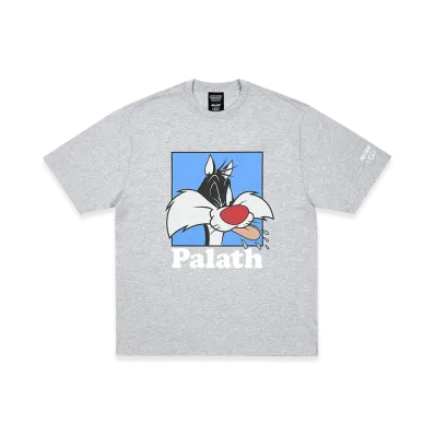 PALACE x UGG x Looney Tunes T Shirt "Grey Marl"