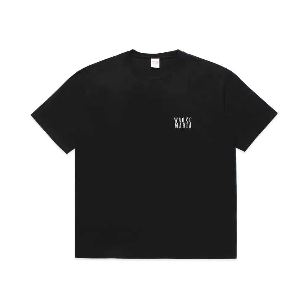 WACKO MARIA Washed Heavy Weight T-Shirt "Black"