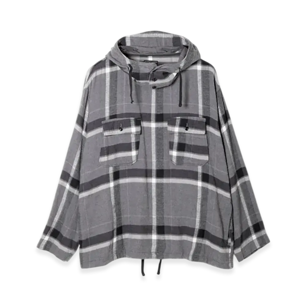ENGINEERED GARMENTS Cagoule Shirt - Brushed Big Plaid "Gray"