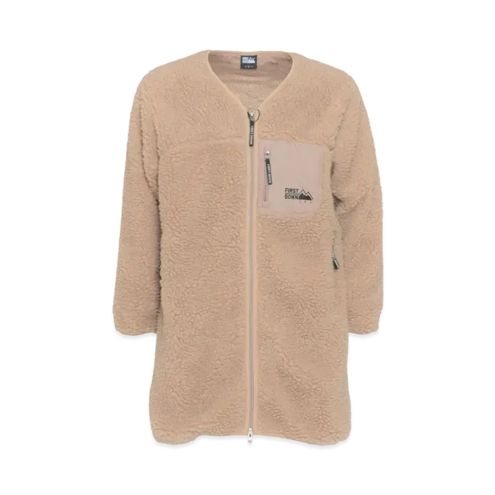 FIRST DOWN TUMBLING BOA COAT "Beige"