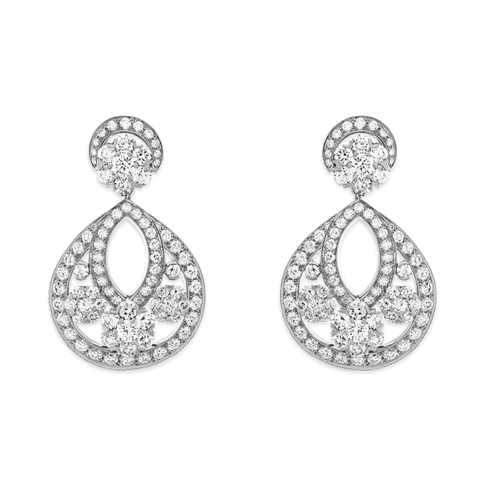 Van Cleef & Arpels Snowflake earrings small model "18K White gold/Diamond"