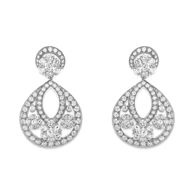 Van Cleef & Arpels Snowflake earrings small model "18K White gold/Diamond"