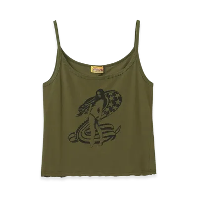 HYSTERIC GLAMOUR Women's Cobra Camisole "Khaki"