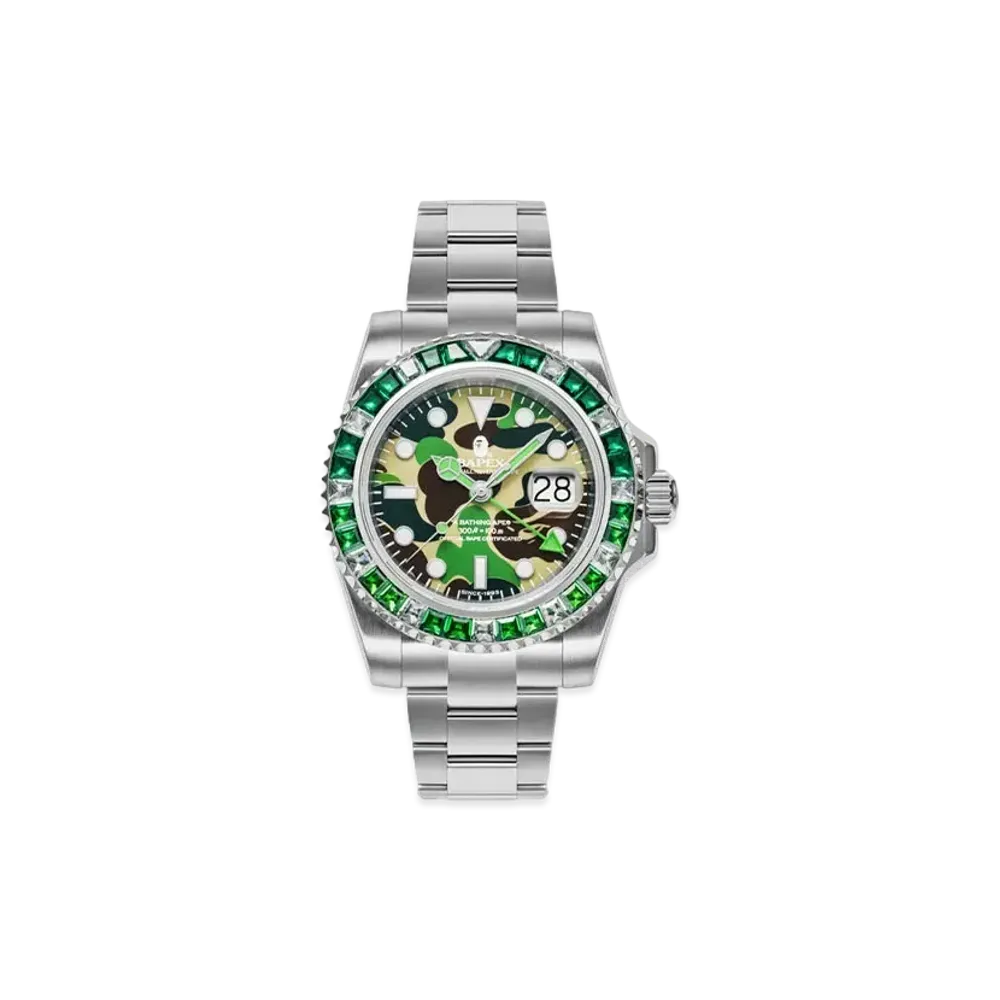 A BATHING APE Type 2 Bapex Abc Camo Crystal Stone "Green"