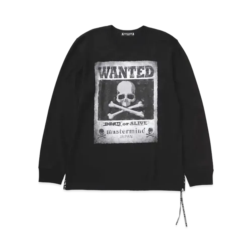 mastermind JAPAN Wanted LS Tee "Black"