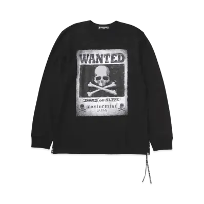 mastermind JAPAN Wanted LS Tee "Black"
