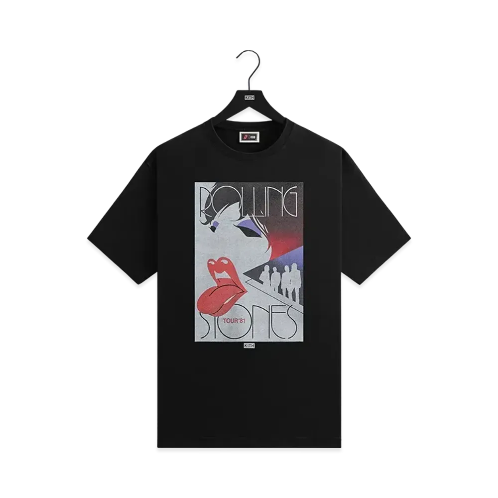 Kith x The Rolling Stones Tour 1981 Tee "Black"