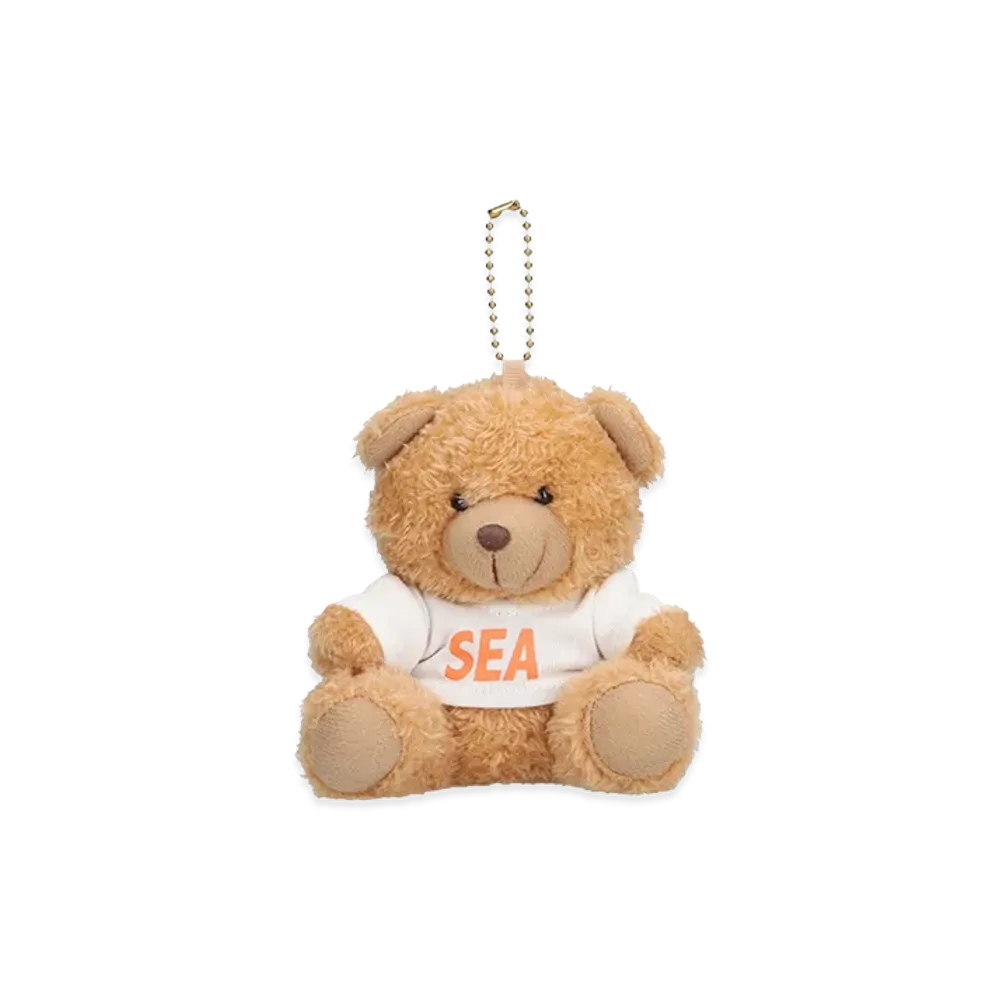 WIND AND SEA Teddy Bear Key Ring "White"