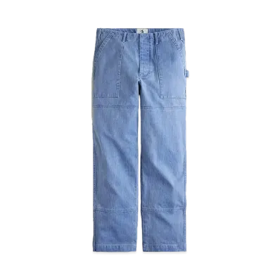 UNION x J.Crew Cotton Herringbone Painter Pant "Vintage Blue"