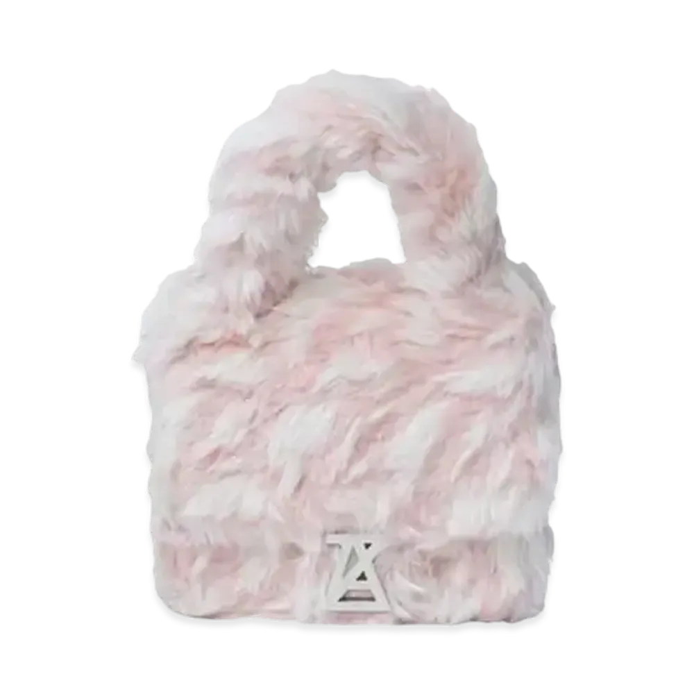 ANREALAGE Photochromic Logo Fur Bag "Beige/Blue Monogram"