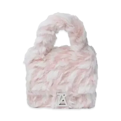 ANREALAGE Photochromic Logo Fur Bag "Beige/Blue Monogram"
