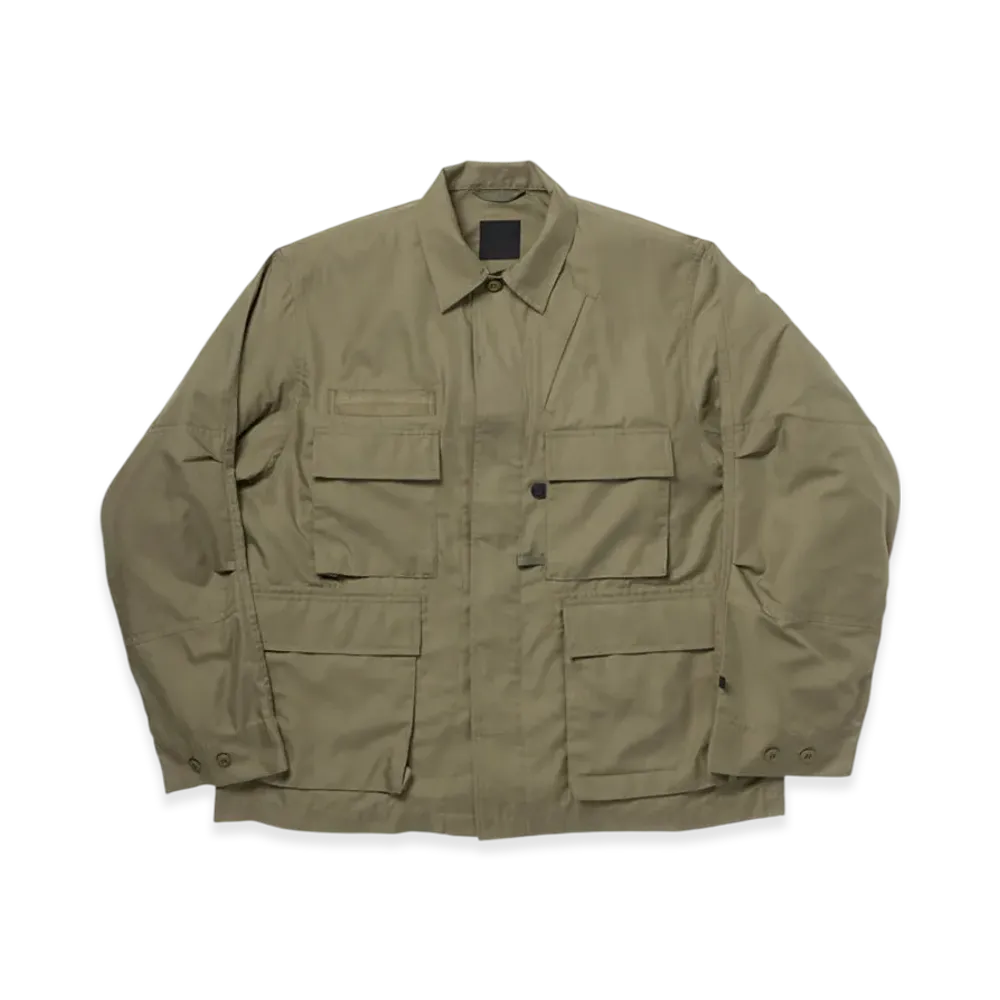 DAIWA PIER39 Women's Tech Multi Fishing Pocket Mil Bdu Shirt L/S "Sage Gray"