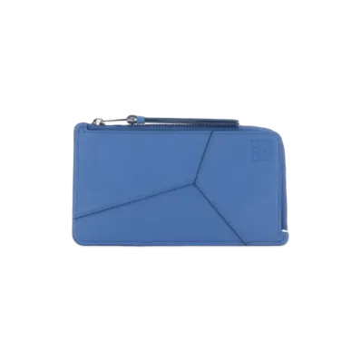 LOEWE Puzzle Long Coin Card Holder Classic Calf "Seaside Blue"