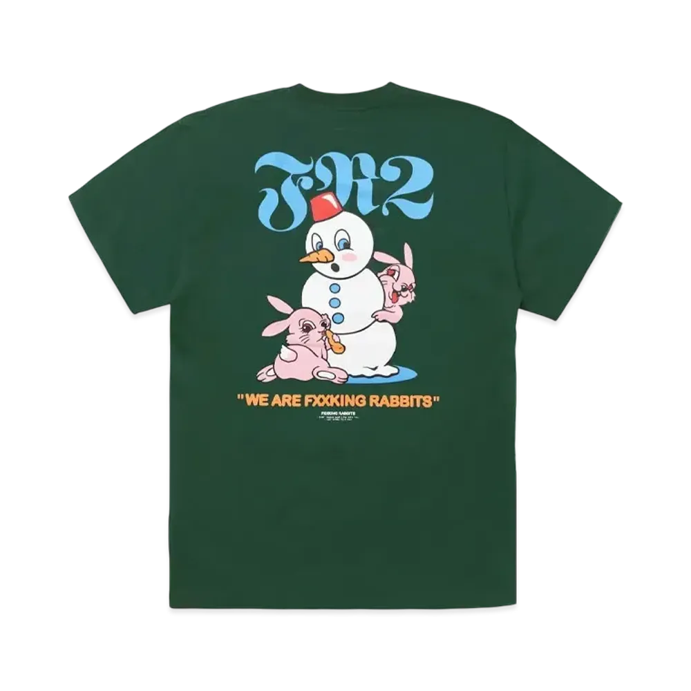 FR2 Snowman Rabbits T-shirt "Green"
