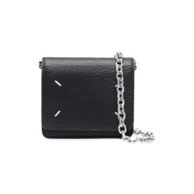 Maison Margiela Cow Leather Shoulder Chain Wallet "Black"