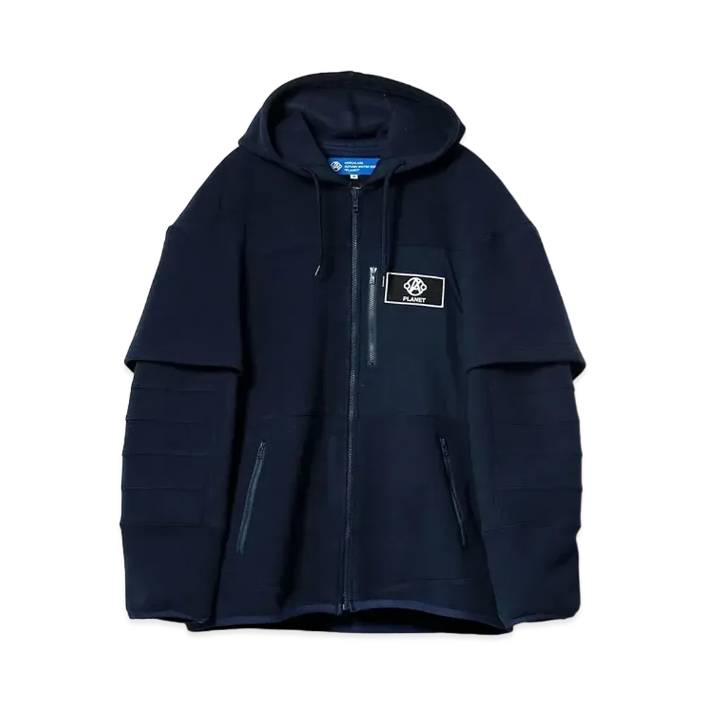 ANREALAGE Aerogel fleece spacesuit hoodie "NAVY"
