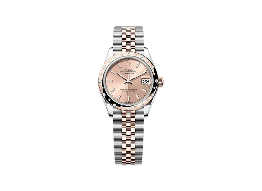 ROLEX Datejust 31mm Oystersteel & Everose Gold Diamond 278341RBR "Rose-colour"