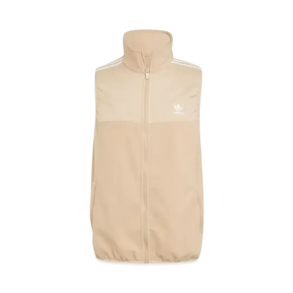adidas Adicolor Three Stripes Micro Fleece Vest "Magic Beige"
