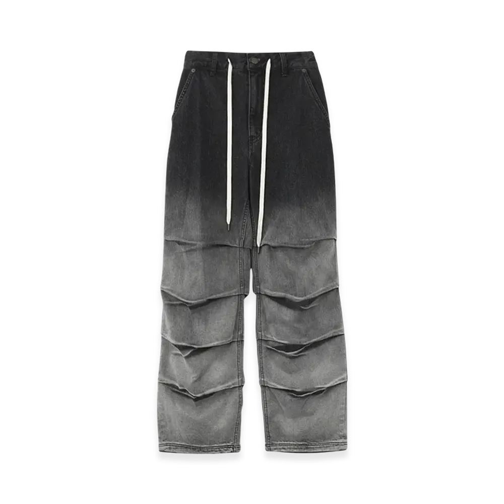 X-Girl Gradient Denim Easy Pants "Black"
