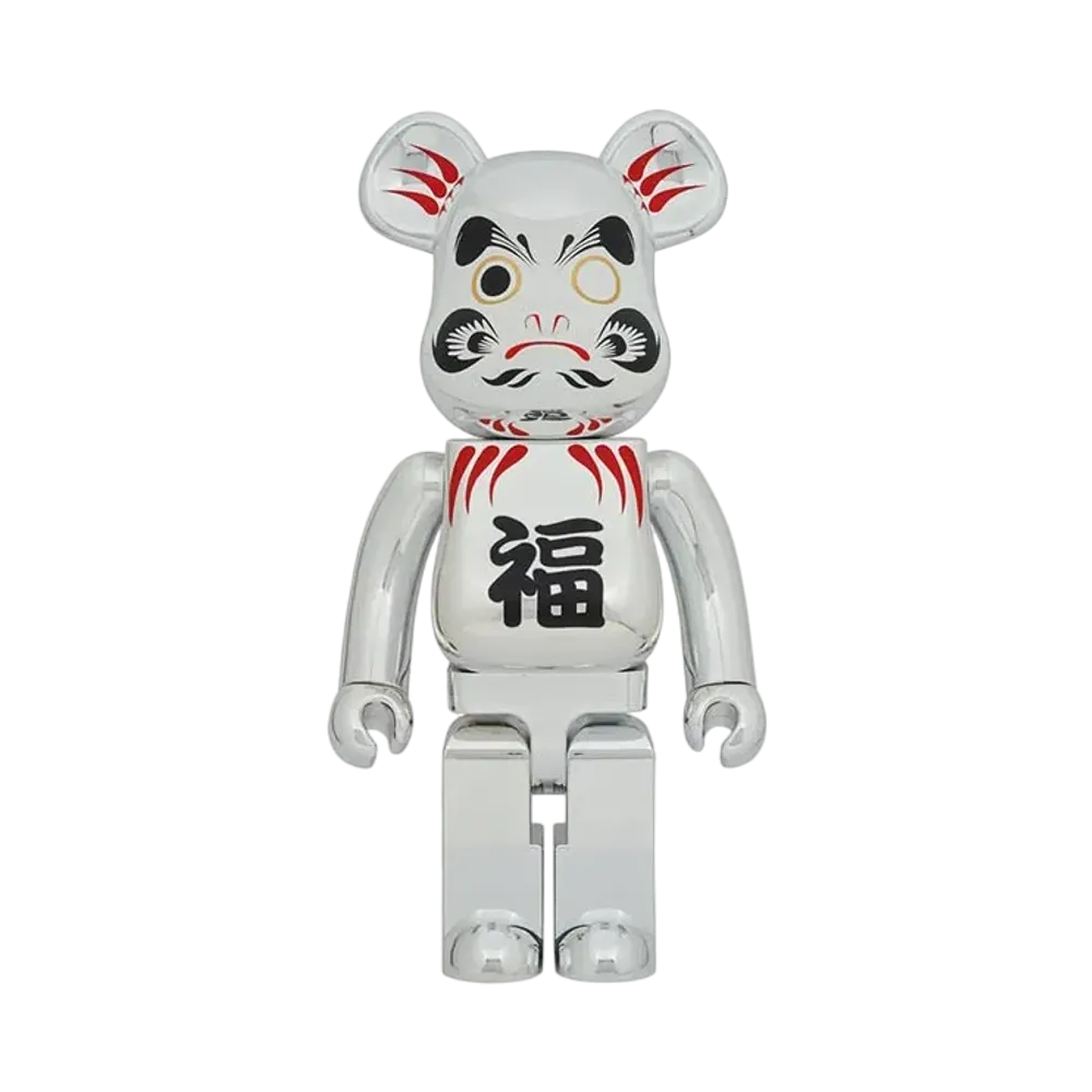 Bearbrick Daruma silver plated 1000%