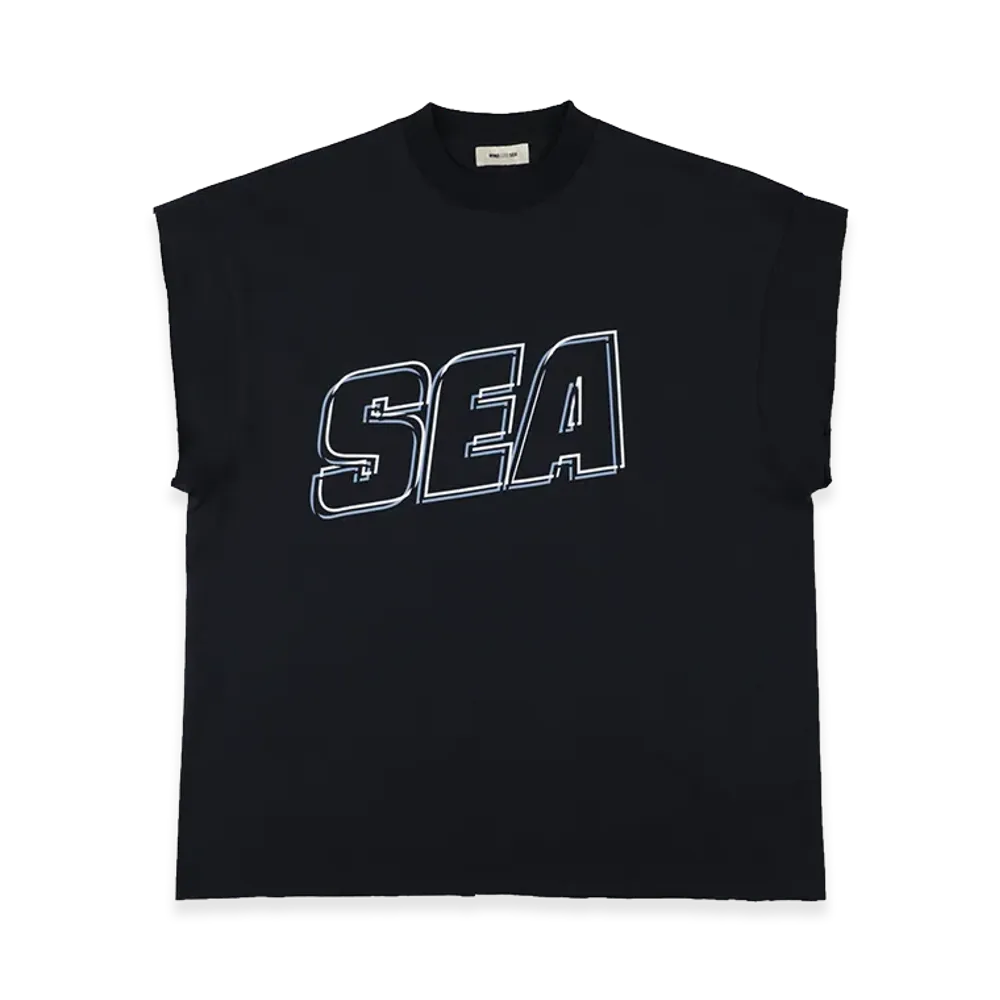 WIND AND SEA Sea Alive Cut Off Tee "Navy"