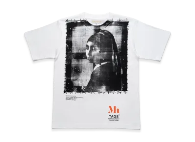 COMME des GARCONS Osaka x Mauritshuis x Tags Wkgpty Productions X-Ray Girl With a Pearl Earring Print SP Tee "White"
