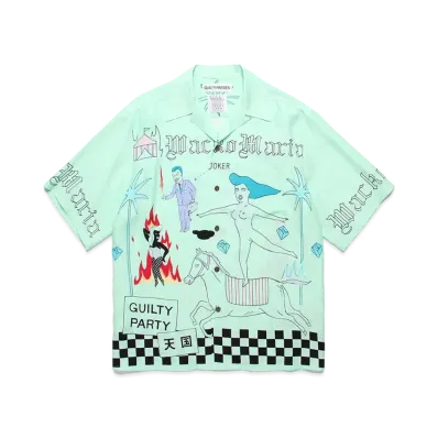 WACKO MARIA 世界平和プロジェクト / Hawaiian Shirt "Mint"