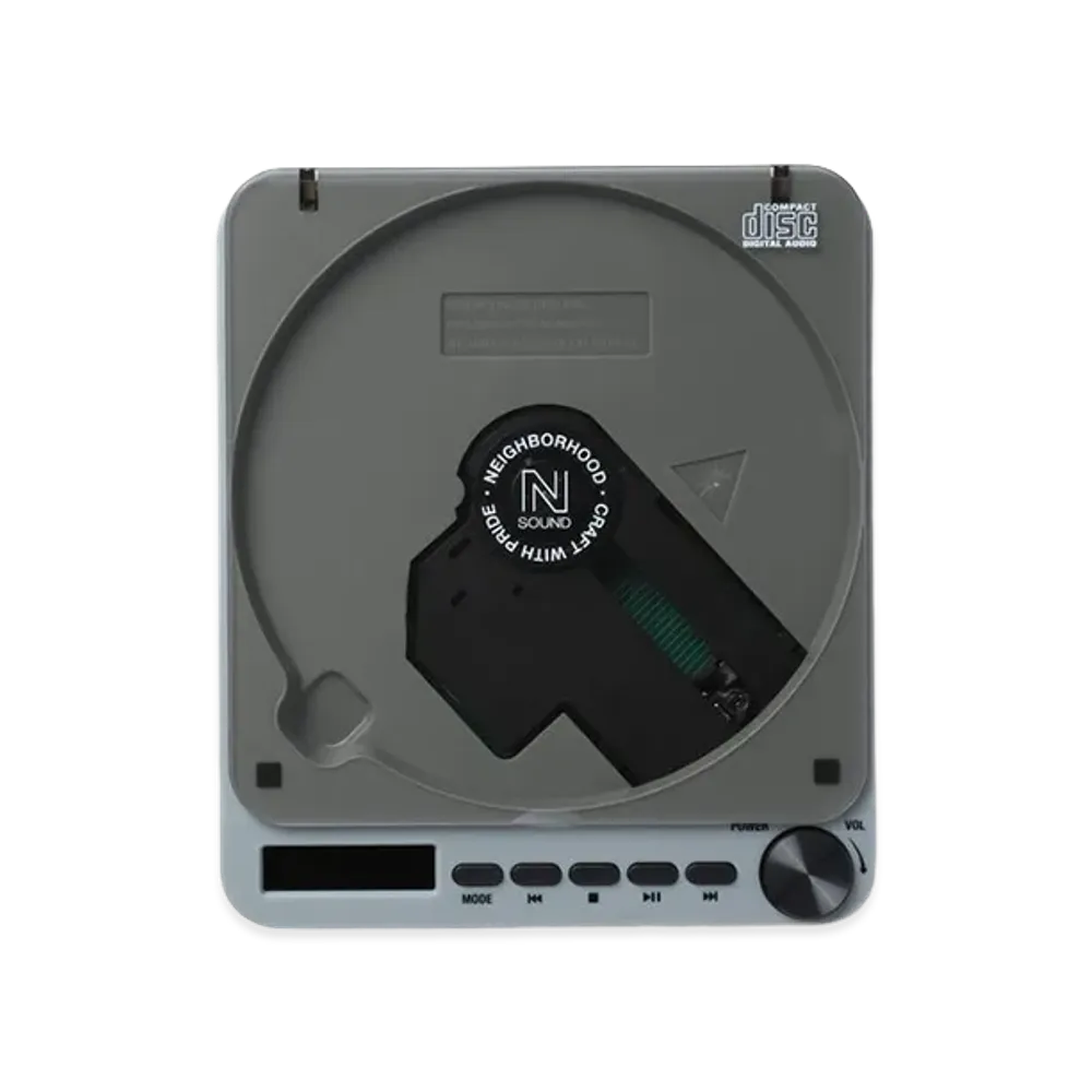 NEIGHBORHOOD Portable CD Player "Gray"