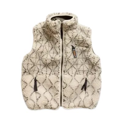 KAPITAL ROAD RESTART BOAR FLEECE REVERSIBLE VEST "Quinity"