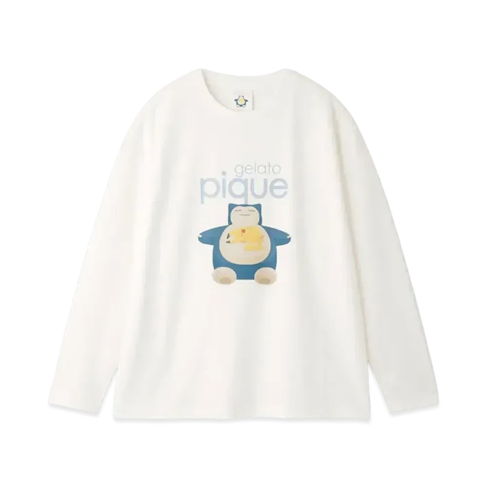 GELATO PIQUE x Pokemon Sleep Unisex Sleep One Point Long T-shirt #1 "B"