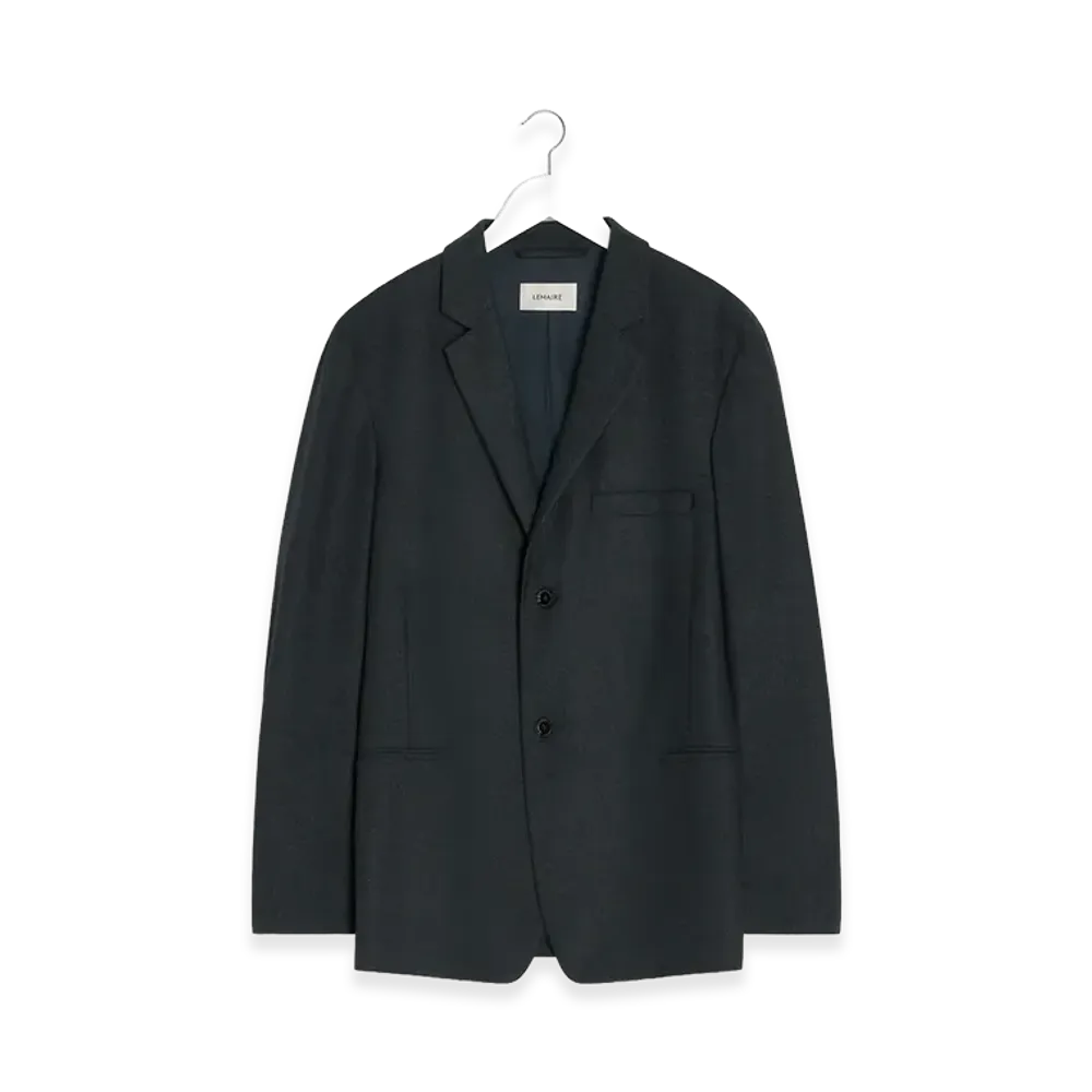 LEMAIRE Women's Single Breasted Soft Jacket "Anthracite Grey"
