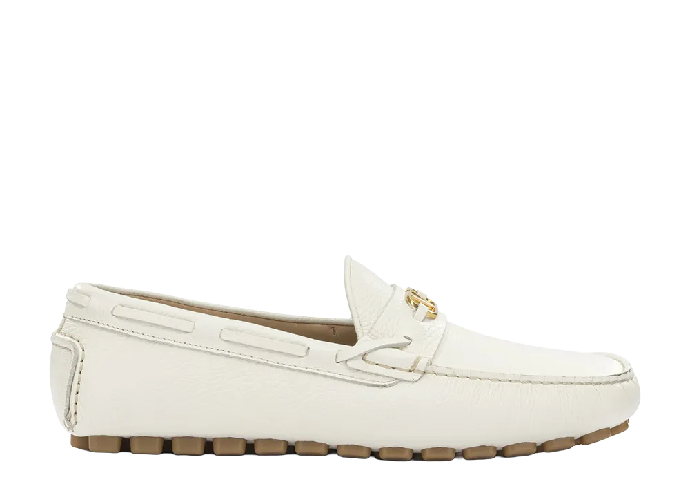 Valentino Garavani Driver Fastway Moccasins "White"