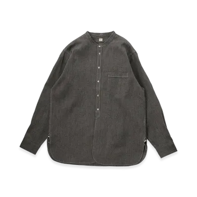 T.T Taiga Takahashi LOT.104 Band Collar Shirt "Covert"