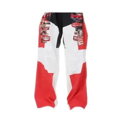 doublet A.I. Patches Embridery Track Pants "Black/Red"