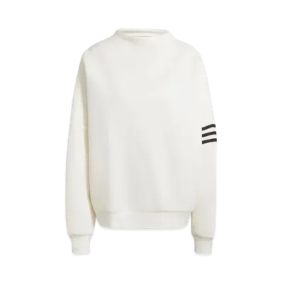 adidas Neuclassics Oversized Mockneck Sweat "Cloud White"